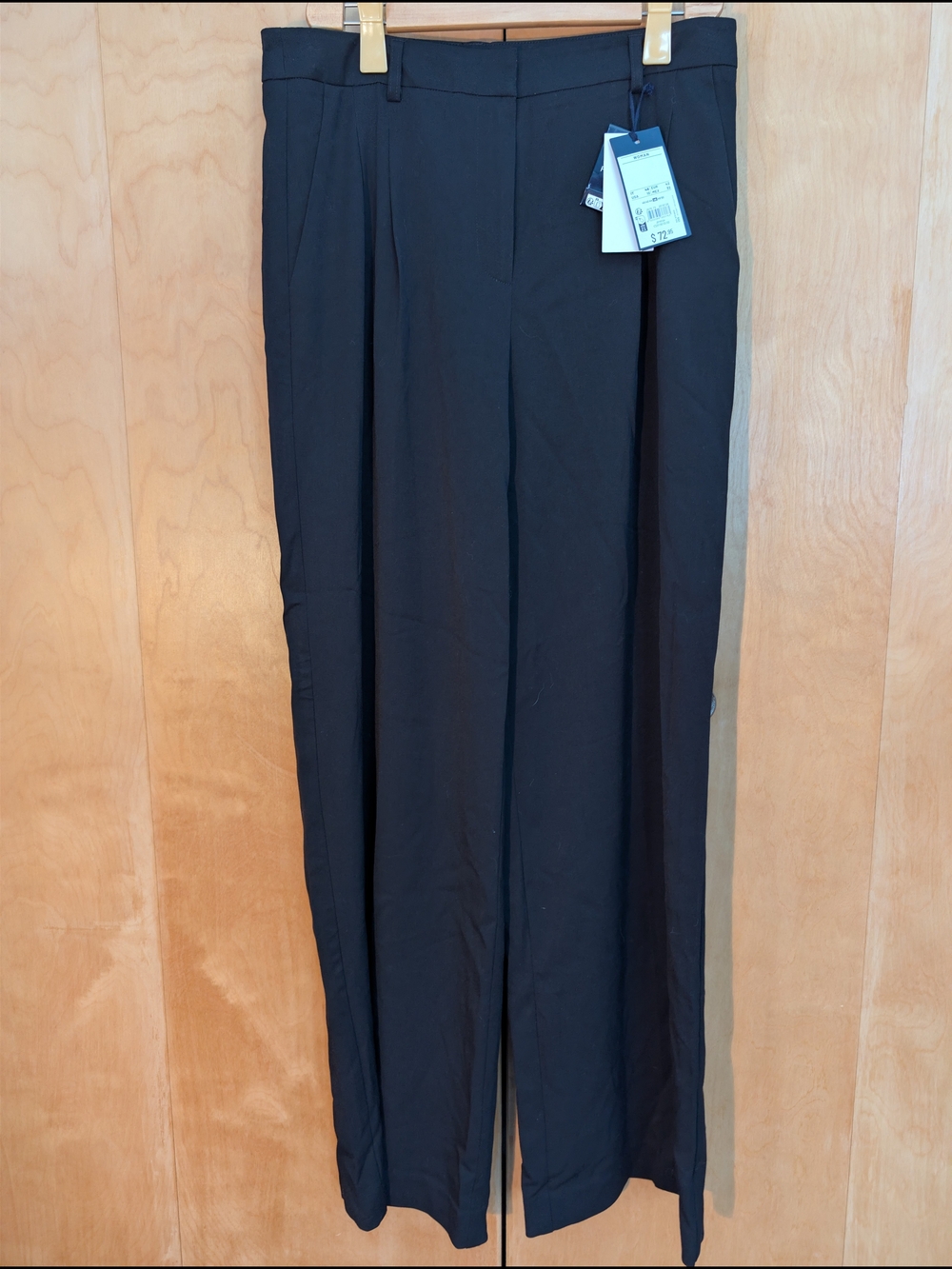 NWT Piombo Black Women's Dress Pants - Pleated Front